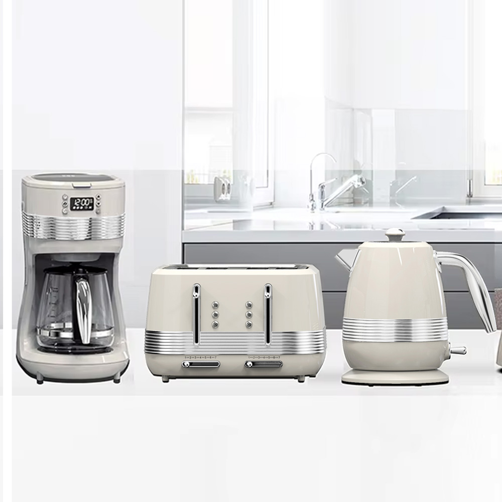 Kitchen Appliances Set - ชุดเครื่องใช้ในครัว เครื่องปิ้งขนมปังและกาต้มน้ำ รุ่นขายดีปี 2026 เครื่องชงกาแฟ กาต้มน้ำไฟฟ้าสแตนเลส