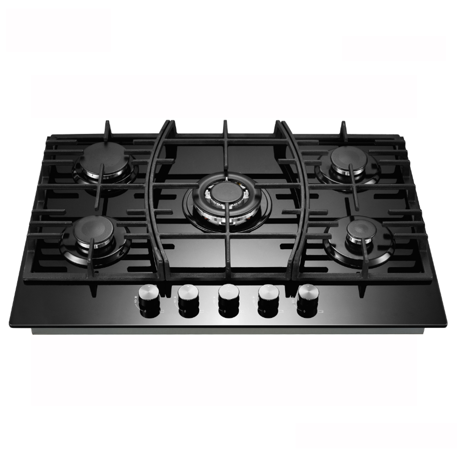 Kitchen Appliances In Sale - ขายร้อนเครื่องใช้ในครัวกระจกนิรภัยเตาแก๊สในตัวเตาแก๊ส 5 Burner หม้อหุงข้าว