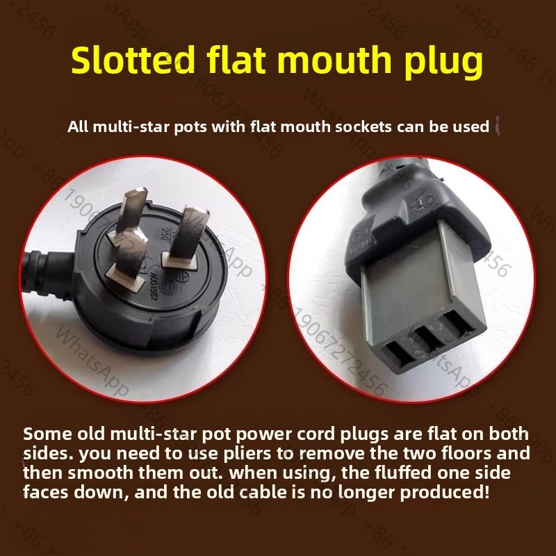 Wok Electric Flat - หม้อไฟฟ้าอเนกประสงค์แบบมีสายเชื่อมต่อ หม้อไฟฟ้าแบบปากแบน