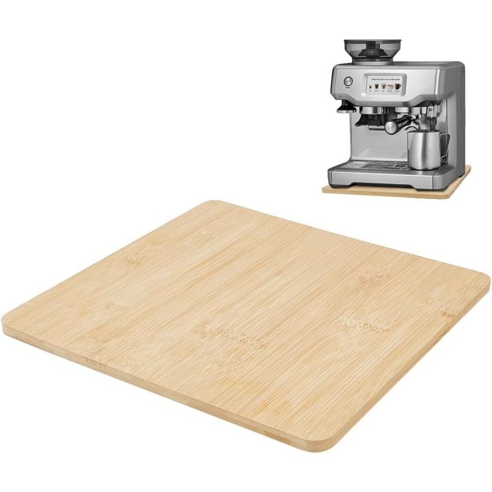 Kitchen Appliances Countertop - ถาดเลื่อนไม้ไผ่สำหรับเครื่องชงกาแฟ ถาดอุปกรณ์ครัวพร้อมแผ่นกันลื่นสำหรับจัดระเบียบเคาน์เตอร์ครัวและมุมกาแฟ