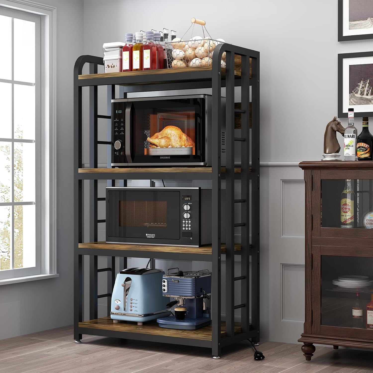 ชั้นวางของในครัว 4 ชั้นพร้อมเต - Kitchen Appliances Countertop บทวิจารณ์และราคา