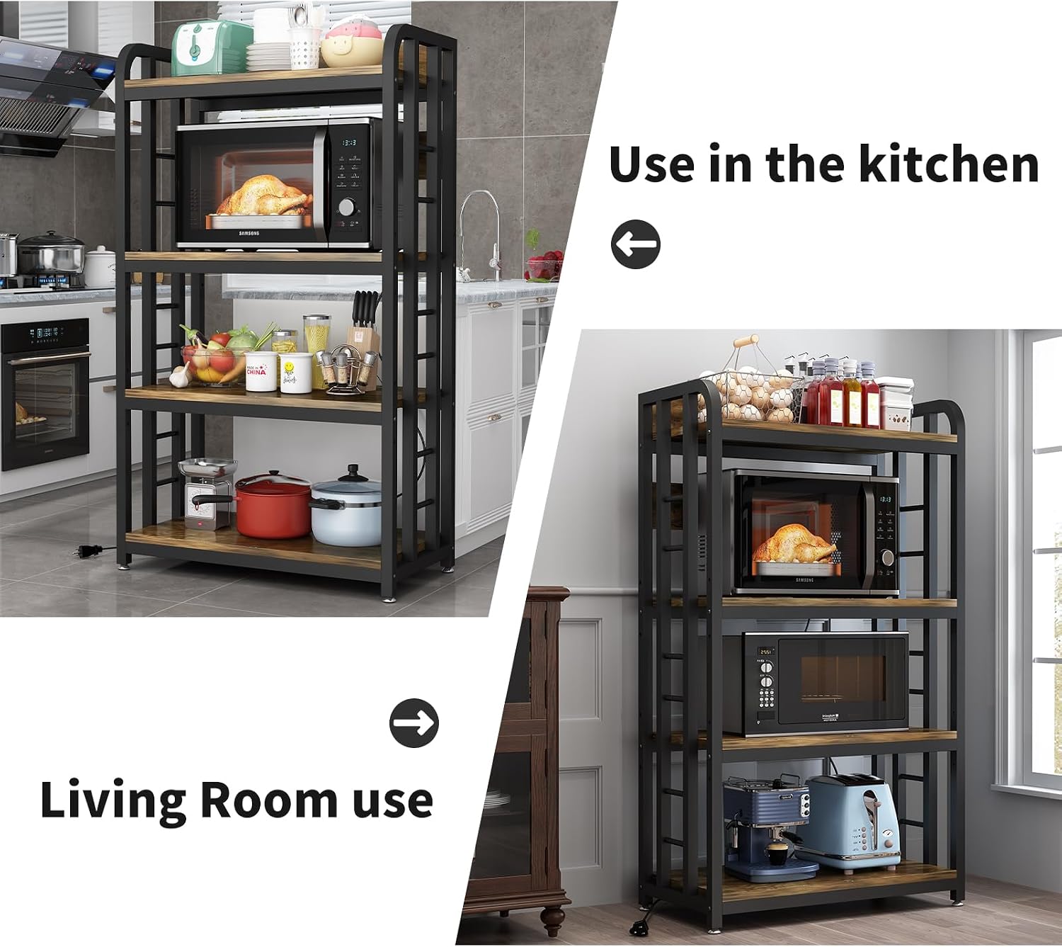 ชั้นวางของในครัว 4 ชั้นพร้อมเต - Kitchen Appliances Countertop บทวิจารณ์และราคา