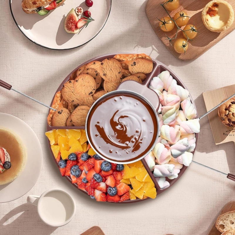 หม้อไฟฟ้าสำหรับละลายช็อกโกแลต  - Fondue Set Electric บทวิจารณ์และราคา
