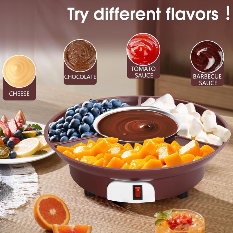 หม้อไฟฟ้าสำหรับละลายช็อกโกแลต  - Fondue Set Electric บทวิจารณ์และราคา