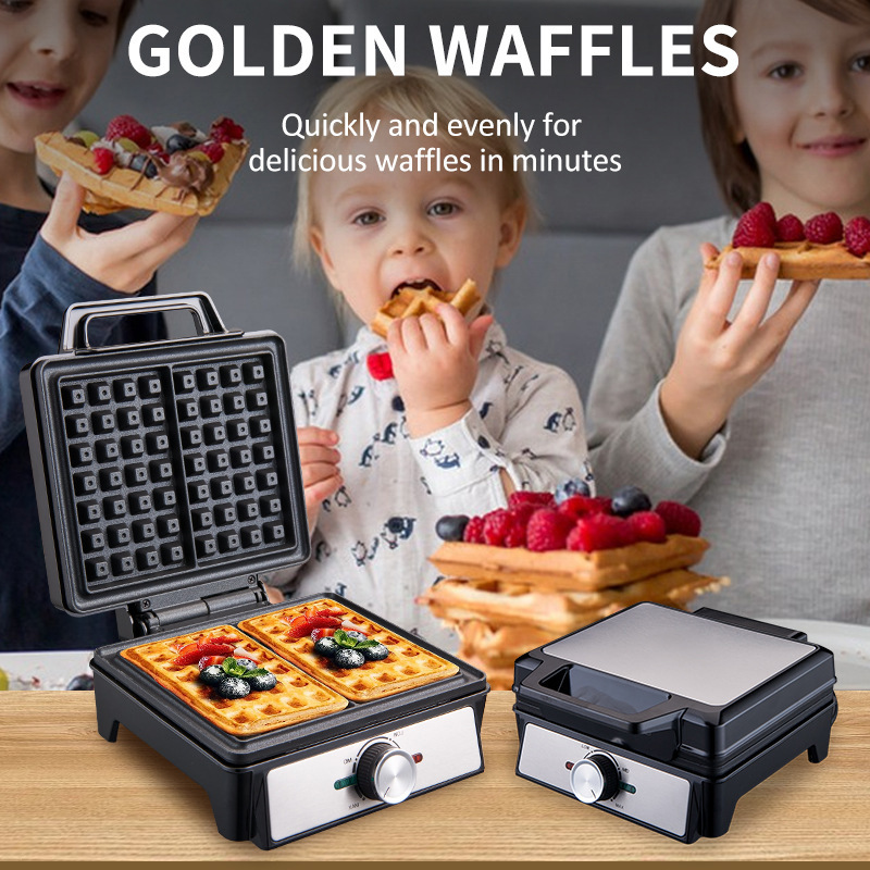 เครื่องทำวาฟเฟิล 2 ชิ้น ปรับอุ - Waffle Iron Belgian บทวิจารณ์และราคา