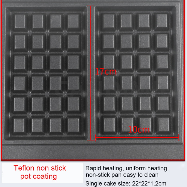 Non-Stick เครื่องทําวาฟเฟิลเคร - Waffle Iron Belgian บทวิจารณ์และราคา