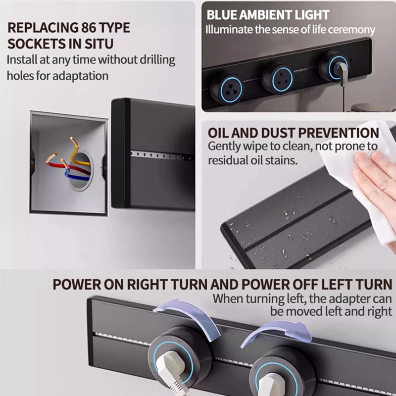 เต้ารับไฟฟ้าแบบราง ซ่อนในผนัง  - Kitchen Appliances Uk บทวิจารณ์และราคา