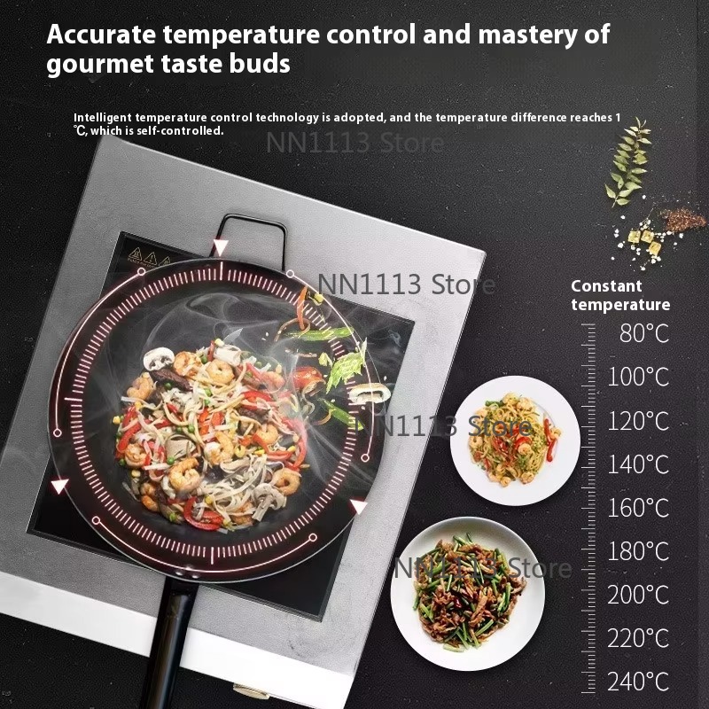 เตาแม่เหล็กไฟฟ้ากำลังสูงแบบตั้ - Wok Electric Flat บทวิจารณ์และราคา
