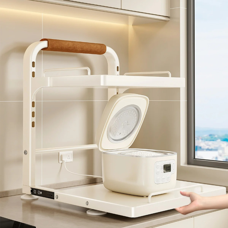 ชั้นวางของในครัวแบบปรับได้ ทำจ - Kitchen Appliances Countertop บทวิจารณ์และราคา