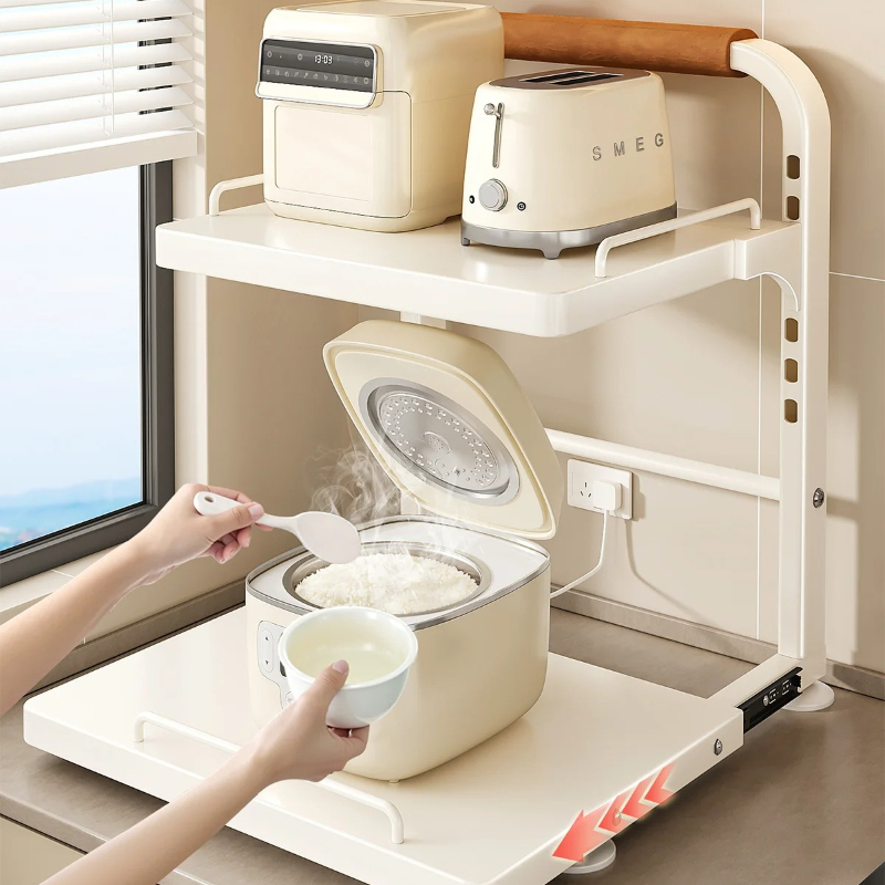 ชั้นวางของในครัวแบบปรับได้ ทำจ - Kitchen Appliances Countertop บทวิจารณ์และราคา