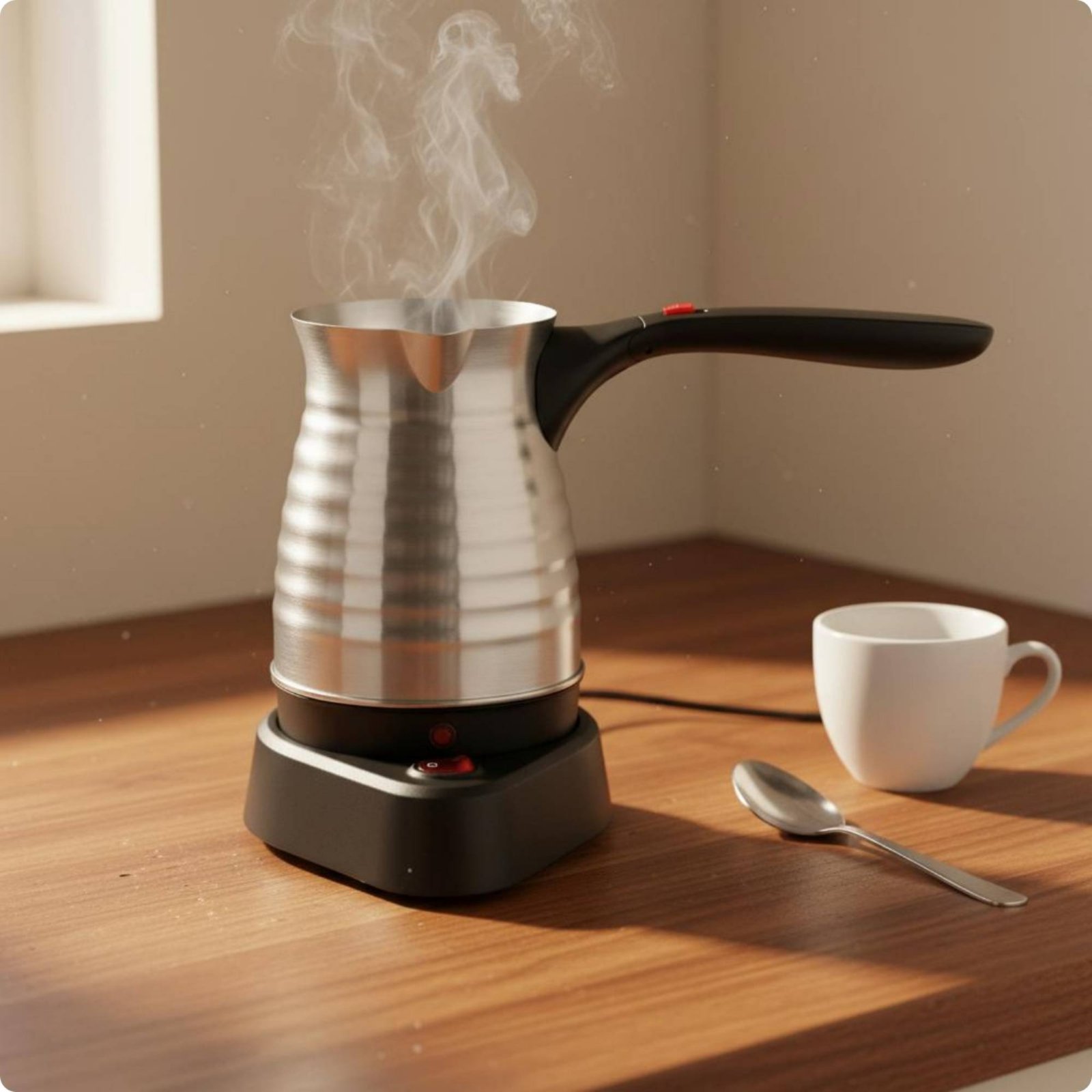 หม้อต้มกาแฟไฟฟ้าแบบตุรกี ปลั๊ก - Kitchen Appliances Uk บทวิจารณ์และราคา