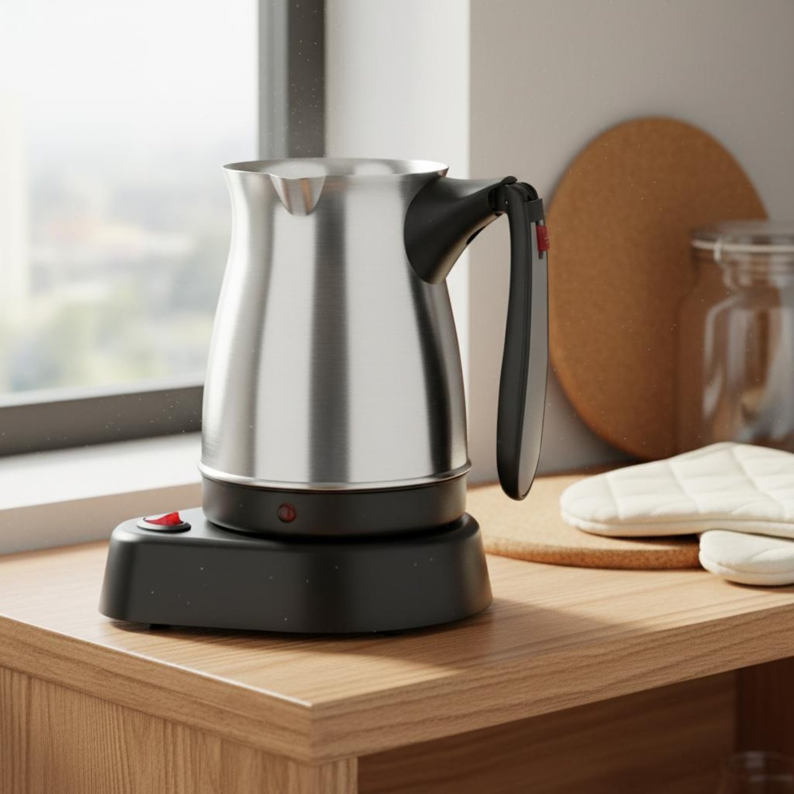 หม้อต้มกาแฟไฟฟ้าแบบตุรกี ปลั๊ก - Kitchen Appliances Uk บทวิจารณ์และราคา