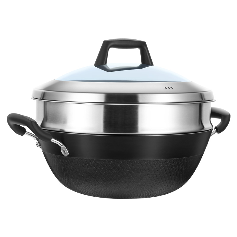กระทะก้นแบน กระทะสแตนเลสพร้อมฝ - Wok Electric Flat บทวิจารณ์และราคา