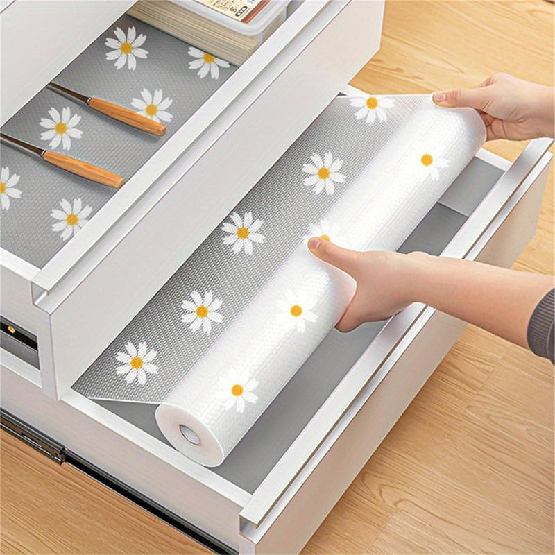 แผ่นรองชั้นวางของลายดอกเดซี่ 1 - Kitchen Appliances Refrigerators บทวิจารณ์และราคา