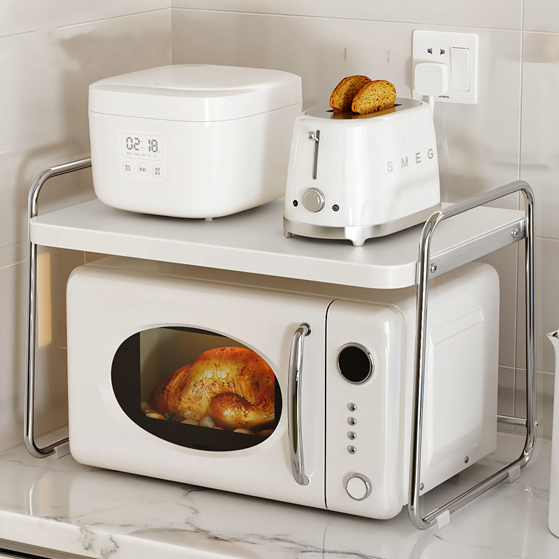 ชั้นวางไมโครเวฟสแตนเลส ชั้นวาง - Kitchen Appliances Countertop บทวิจารณ์และราคา