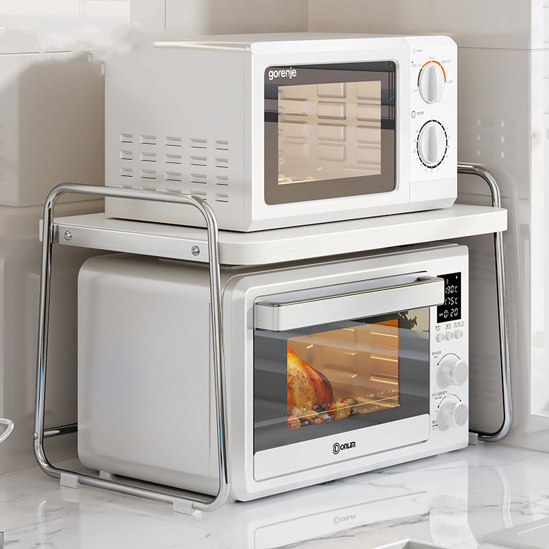 ชั้นวางไมโครเวฟสแตนเลส ชั้นวาง - Kitchen Appliances Countertop บทวิจารณ์และราคา